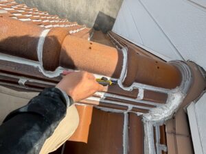 ラバーロック悪所打ち替え工事 施工中